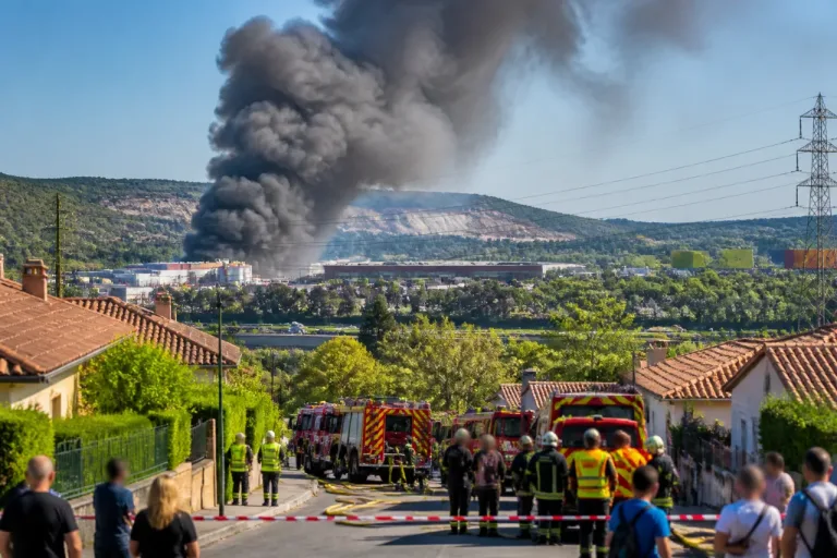 Feu signalé aux Pennes‑Mirabeau : l’incendie maîtrisé après un important dégagement de fumée