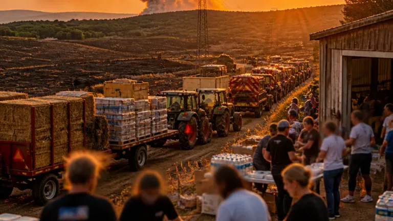 Feux à Houeillès : près de 200 hectares brûlés, la solidarité locale s'organise