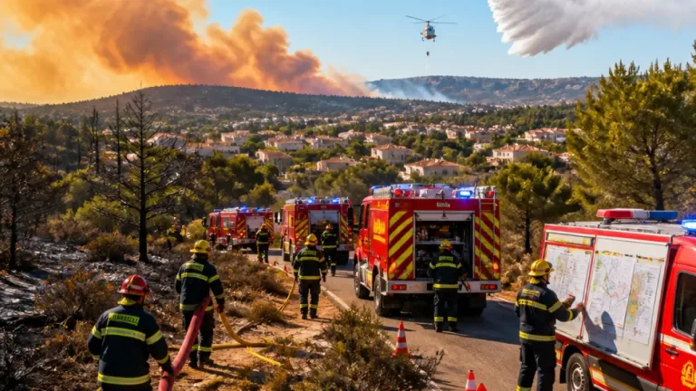 Feux dans les Bouches‑du‑Rhône : les pompiers misent sur l'« attaque massive » et la rapidité