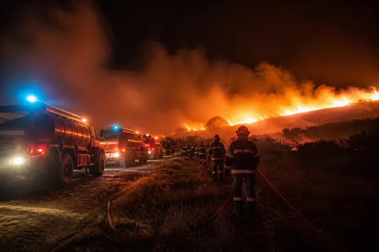 Feux de forêt: 19 pompiers aveyronnais envoyés en renfort sur l’incendie d’Oupia