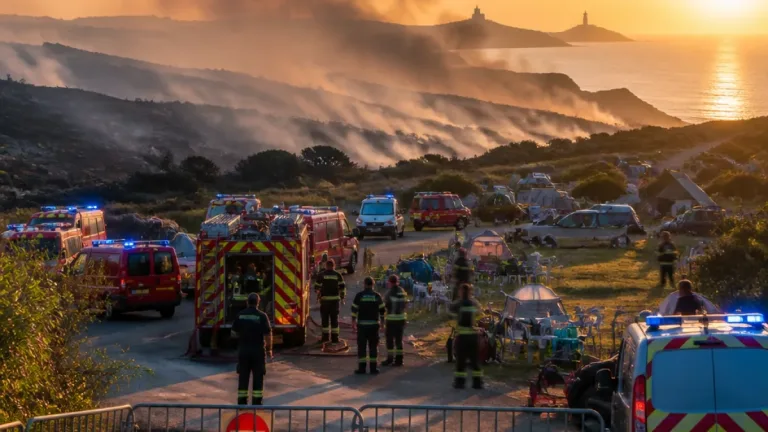 Feux de landes au Cap Fréhel et au Fort La Latte : évacuations et routes coupées