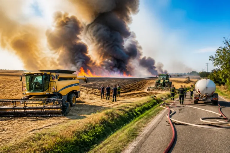 Feux de moissons : 55 hectares partis en fumée en deux heures dans la Vienne
