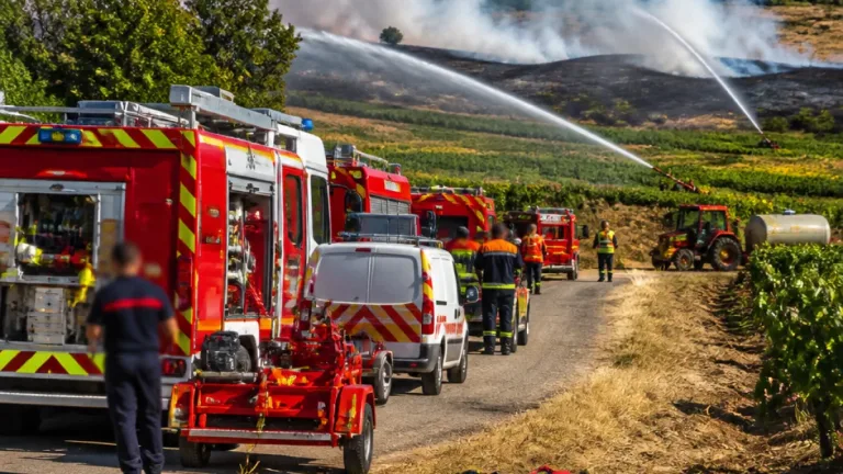 Feux en Saône‑et‑Loire : un premier bilan déjà exceptionnel pour les pompiers