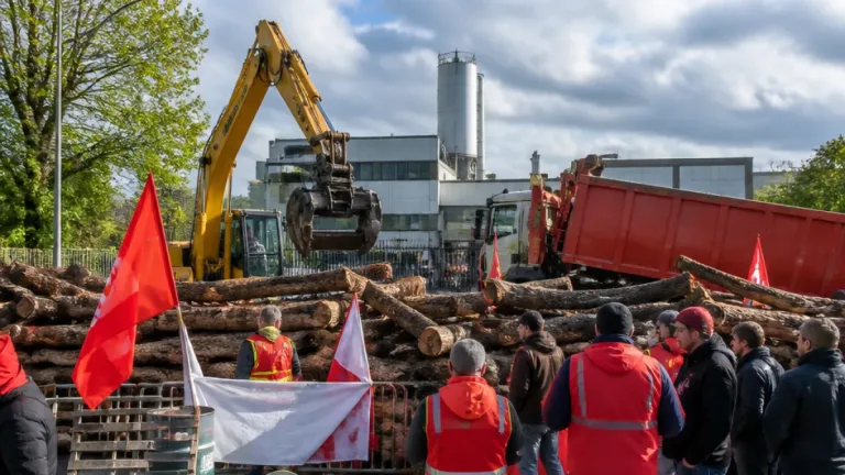 Fibre Excellence : à la veille du jugement, les salariés durcissent le blocus de l’usine de Saint‑Gaudens