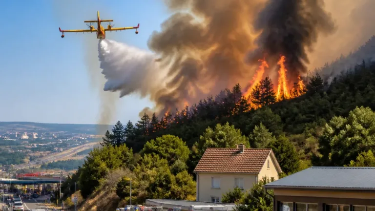 Fort incendie au Creusot : évacuations, fumées visibles à des dizaines de kilomètres