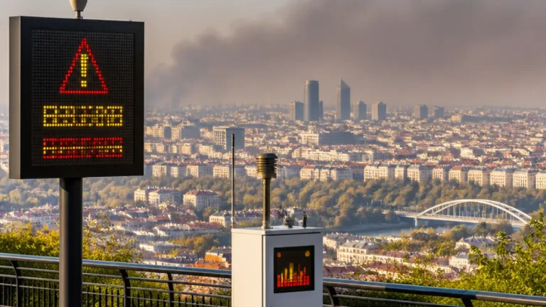 Fumées venues du Sud-Ouest : vigilance pollution activée dans la Métropole de Lyon