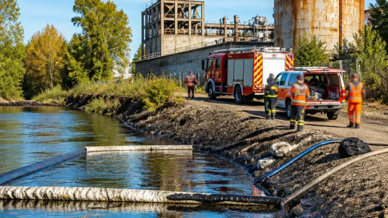 Goudron déversé dans la Meuse : des barrages posés, la pollution concerne deux kilomètres
