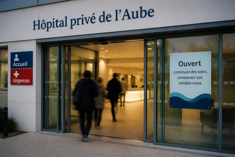 Hôpital privé de l’Aube: les médecins réaffirment l’accueil des patients et sollicitent un soutien