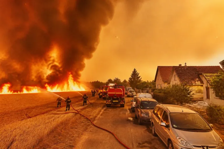 Important feu de végétation à Mosnay : une soixantaine de pompiers mobilisés, 70 personnes évacuées