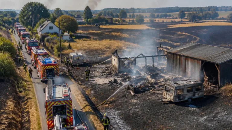 Important incendie à Charny-Orée-de-Puisaye : 75 hectares partis en fumée, hameau évacué