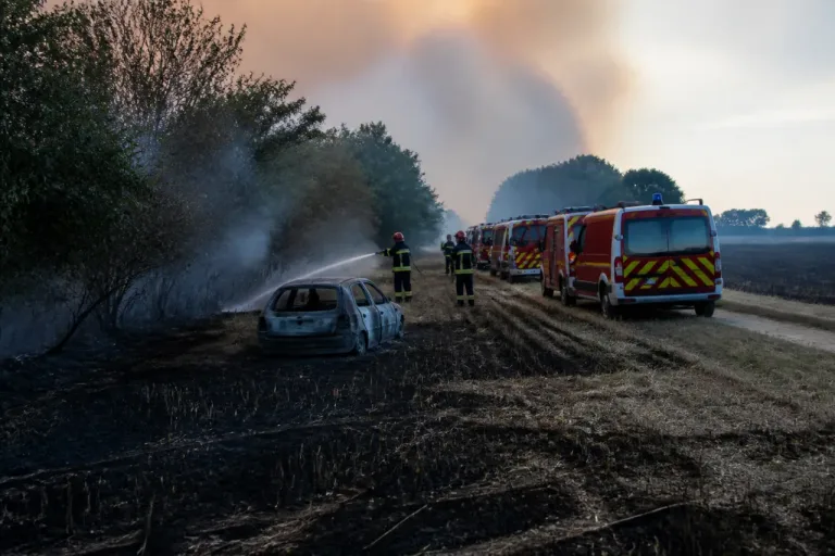Incendie à Abilly : dix hectares touchés, forte mobilisation des pompiers