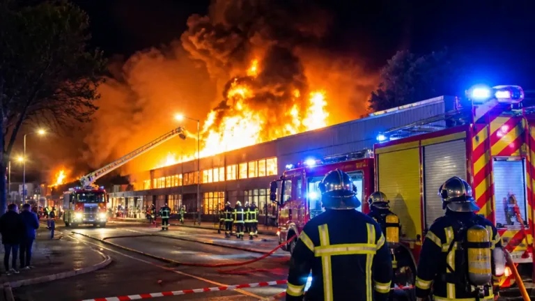 Incendie à Avignon : feu dans les anciens locaux d'Enedis à Cap Sud