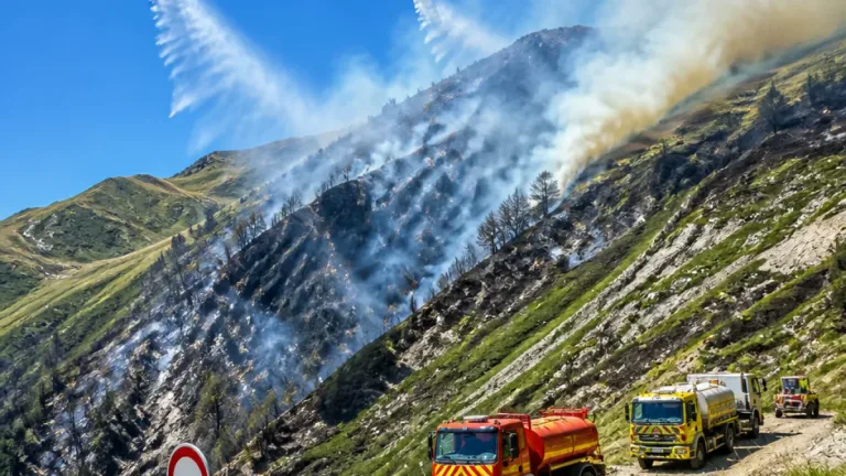 Incendie à Barèges : plus de vingt hectares partis et le feu toujours actif en altitude
