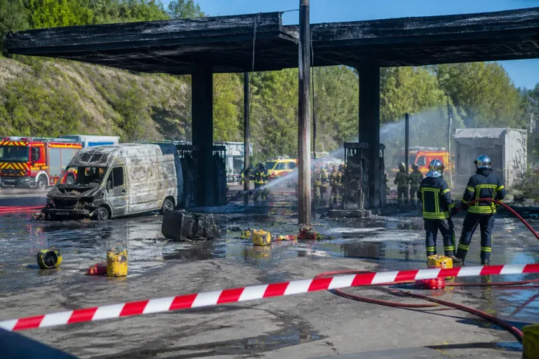 Incendie à la station Leclerc de Rombas : un homme blessé, la station hors d'usage