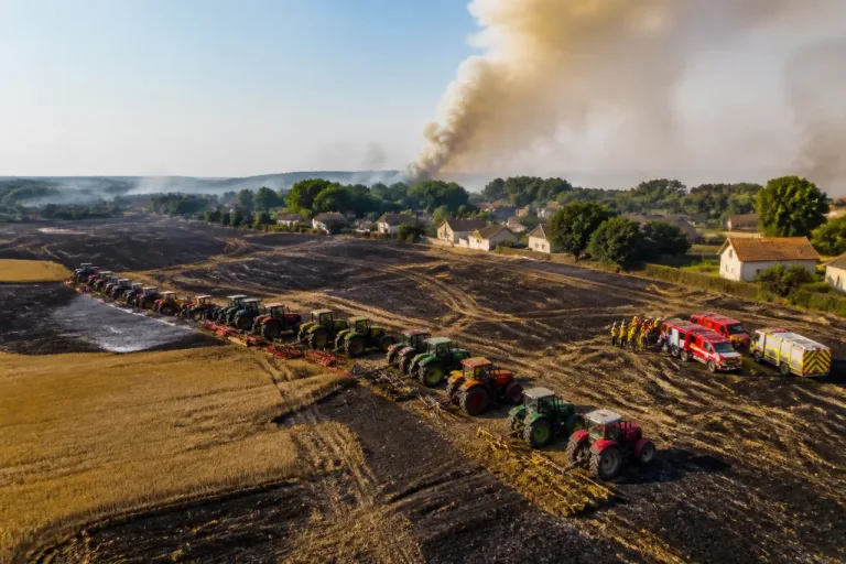 Incendie à Magnac‑Laval : plus de 160 hectares brûlés, la solidarité des agriculteurs a limité les dégâts