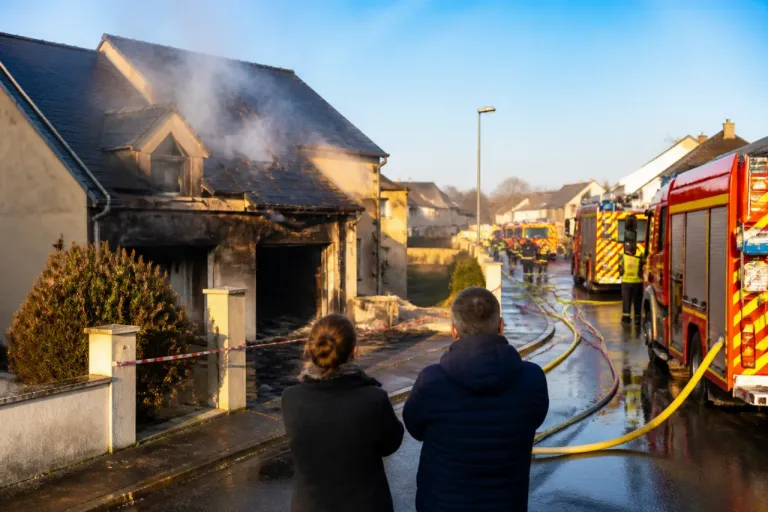 Incendie à Montauban-de-Bretagne : une maison détruite, occupants relogés près de Rennes