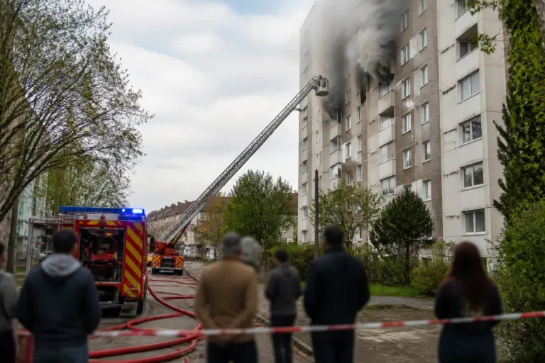 Incendie à Presles: quatre blessés légers et un immeuble évacué à Soissons