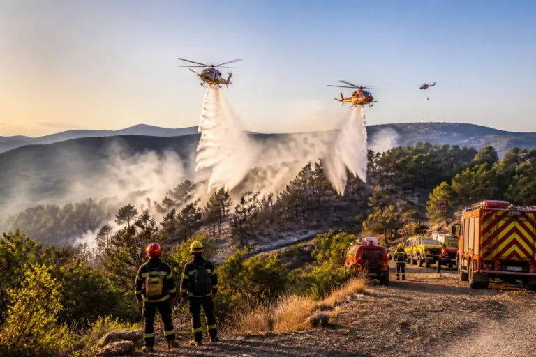 Incendie à Roure : reprise sur trois hectares, plus de 40 largages pour contenir le feu