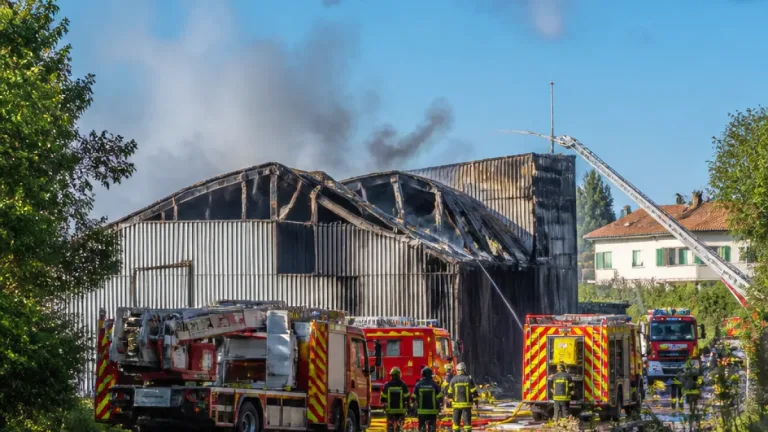 Incendie aux Salles-du-Gardon : un entrepôt de garage entièrement détruit, la propagation évitée