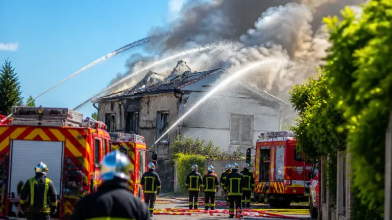 Incendie d'une maison à Saint‑Hilaire‑la‑Forêt : 29 pompiers mobilisés pour maîtriser les flammes
