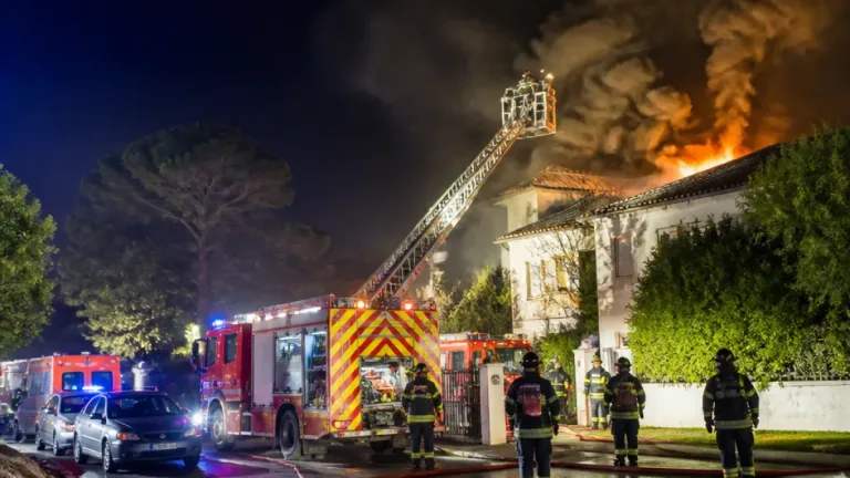 Incendie d’une maison au Chemin Gabriel Ventre à La Valette‑du‑Var : 18 pompiers mobilisés