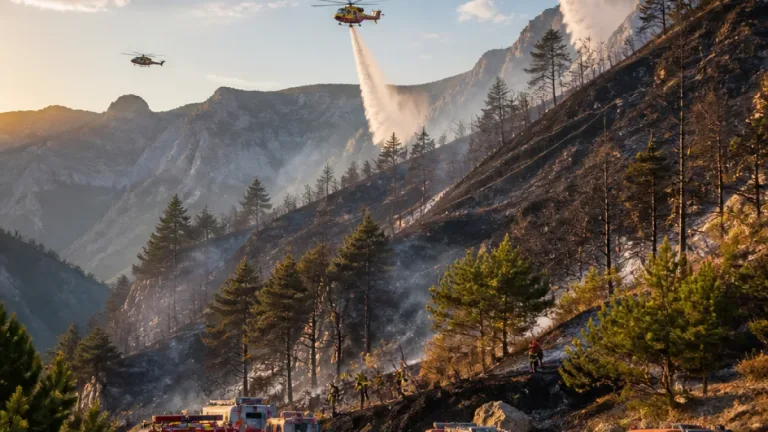 Incendie dans le nord des Hautes‑Alpes : le feu stable depuis 24 h, les évacuations restent en vigueur
