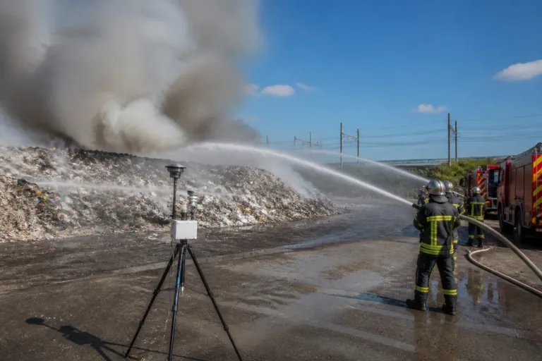 Incendie de déchets à Saint-Amand-Longpré : 48 pompiers mobilisés, fumées surveillées