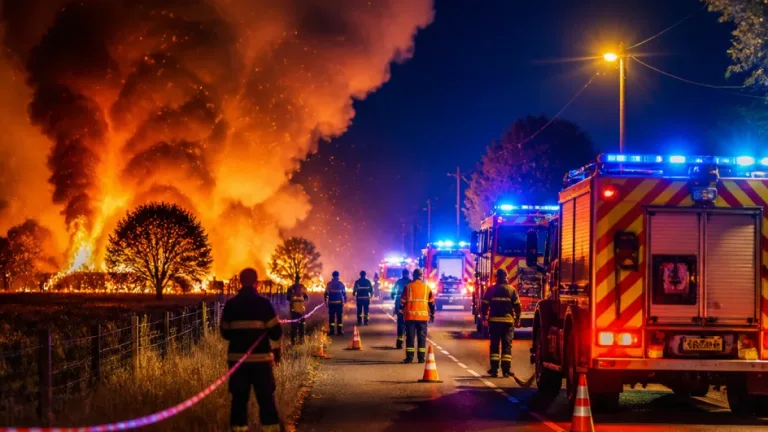 Incendie déclaré la nuit à Tournus : une intervention en cours, vigilance demandée