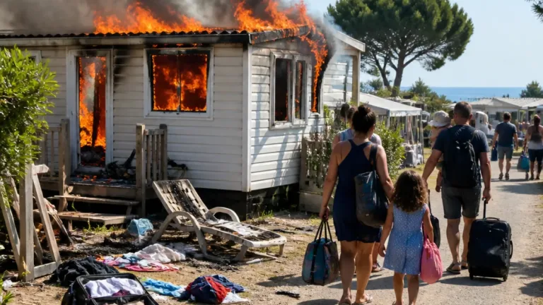 Incendie en camping à Canet‑en‑Roussillon : une famille de Rethel voit ses vacances partir en fumée