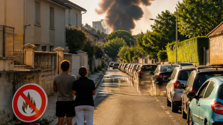 Incendie en cours à Corbeil-Essonnes : appel à la vigilance près de la ville