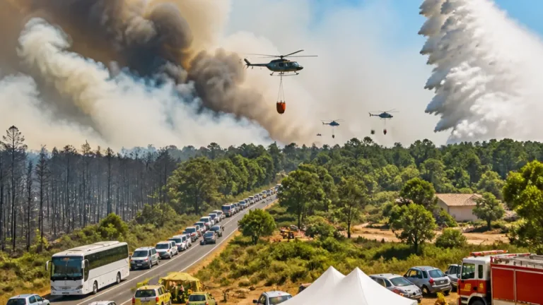 Incendie en Gironde : 3 700 hectares ravagés, près de 19 000 personnes évacuées