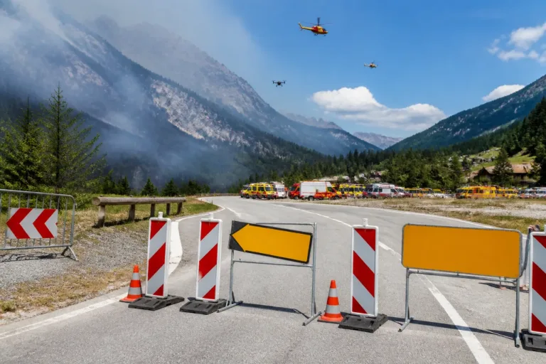 Incendie en Tarentaise : Pralognan et Le Planay coupés par la fermeture des routes, plusieurs jours d'isolement