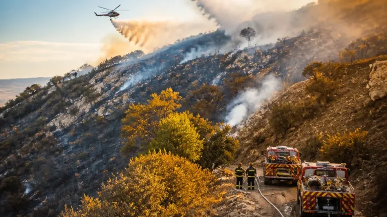 Incendie maîtrisé à Gignat : 12 hectares brûlés, les opérations d’extinction terminées