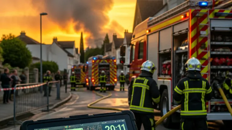 Incendie maîtrisé à Saint-Michel‑sur‑Orge : le feu déclaré éteint en soirée
