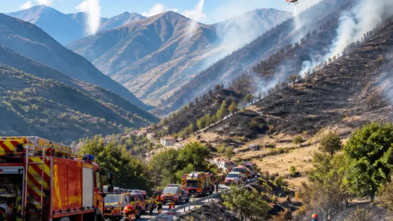 Incendie maîtrisé mais sous surveillance entre L'Argentière-la-Bessée et Freissinières