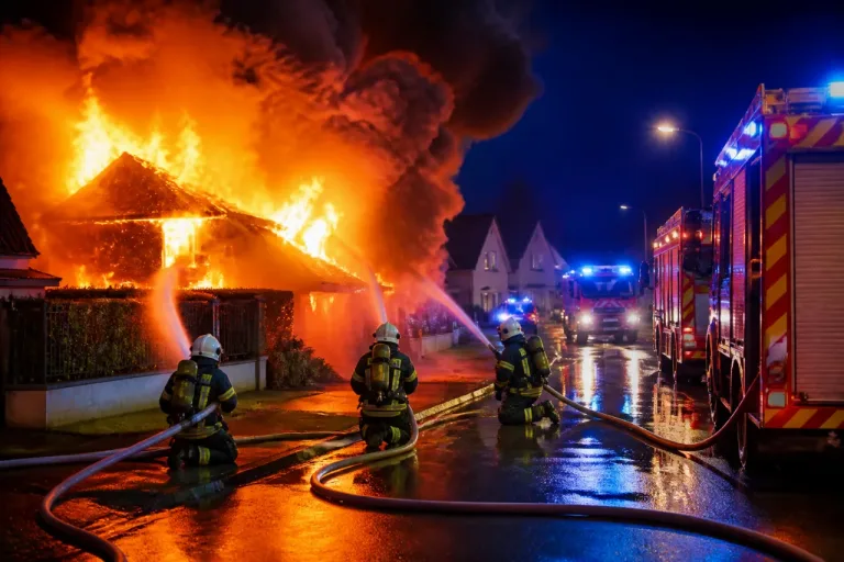 Incendie nocturne à Lingreville : une maison détruite, un octogénaire hospitalisé