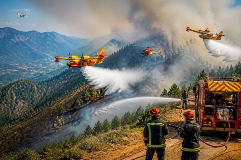 Incendie près de Die : 115 ha brûlés, la lutte reste longue malgré les Canadair