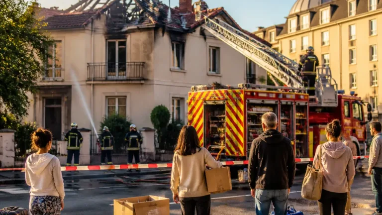 Incendie près de Lyon : deux logements détruits à Chaponnay, deux personnes relogées
