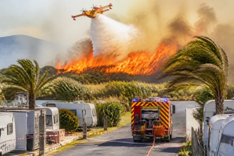 Incendie près du littoral: évacuations massives et vents forts aux portes de Perpignan