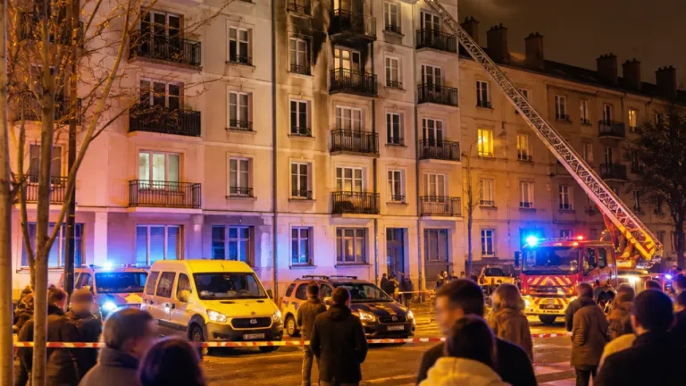 Incendie rue de la Cité Viotte : un appartement détruit, 11 personnes relogées à Besançon
