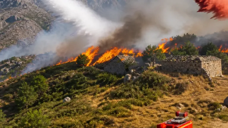 Incendies à Corte et Albertacce: 530 hectares ravagés, menace sur Cappellaccia