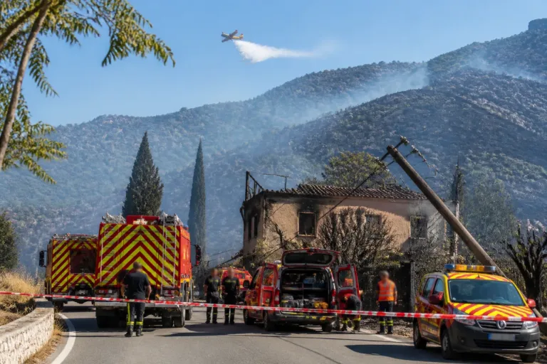 Incendies dans l’Hérault : plus de 300 ha partis en fumée, Carlencas-et-Levas durement touchée