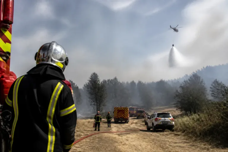 Incendies dans la Loire: importants moyens déployés à Saint-Just-la-Pendue et Poncins