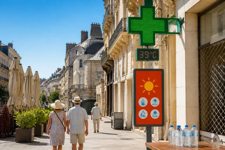 Indre‑et‑Loire en alerte orange : la chaleur continue, jusqu’à 39°C attendus