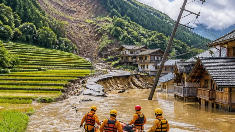Inondations et glissements : plusieurs provinces du nord du Vietnam lourdement frappées