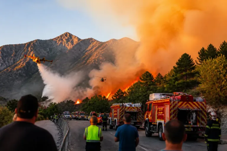 Incendies dans le sud : plus de 10 500 évacués, étape du Tour de France amputée sans public