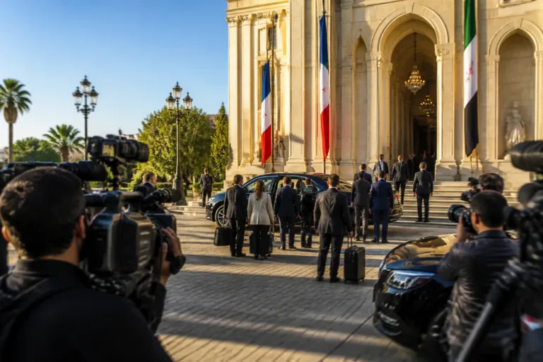 Macron à Damas : la France engage un tournant diplomatique majeur avec la Syrie post‑Assad