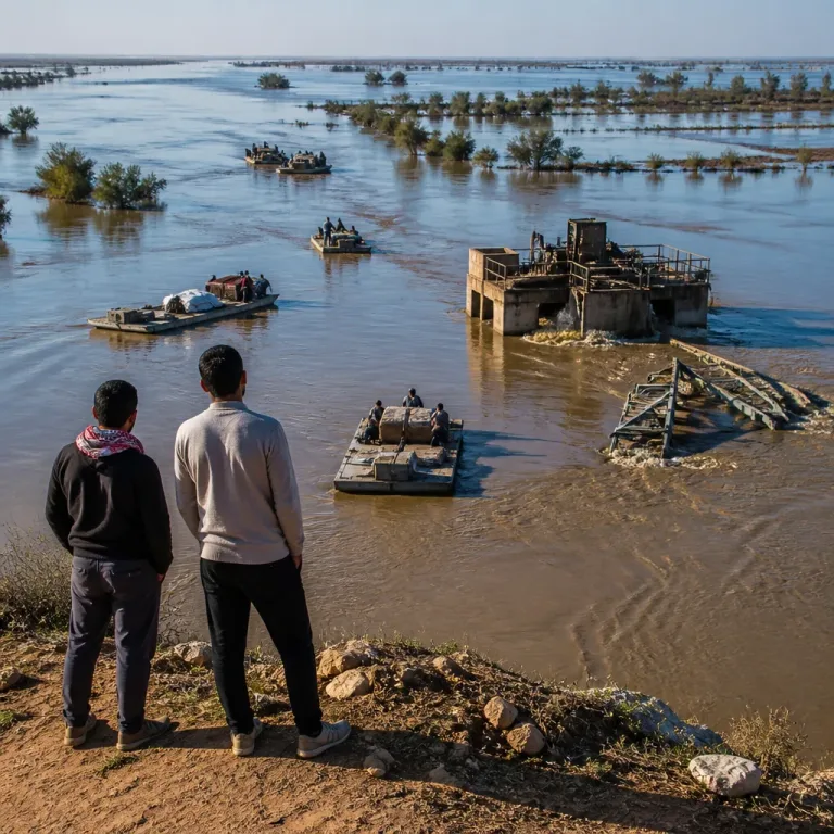 Inondations à Deir ez-Zor : l'Euphrate sort de son lit après l'ouverture des barrages turcs