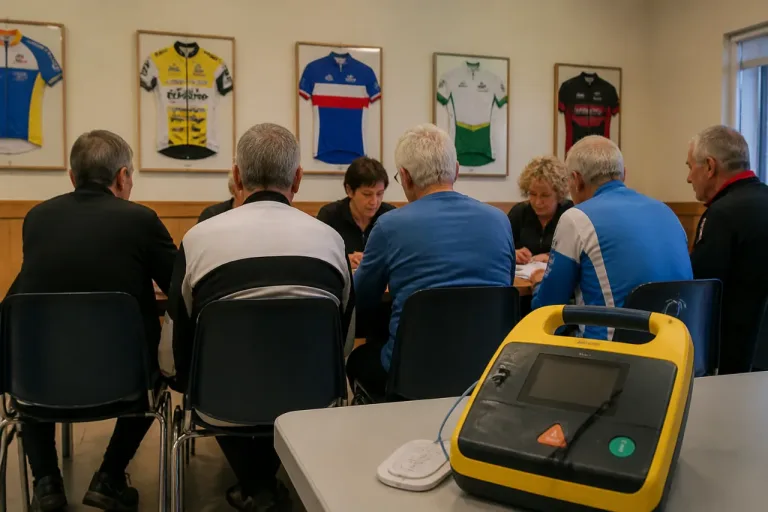 Jonage : le secrétaire du club cyclo réunit ses sauveteurs, trois mois après son arrêt cardiaque