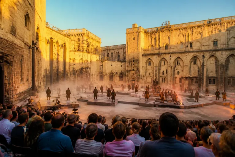 Julien Gosselin transforme la Cour d’honneur du Festival d’Avignon en vaste terrain théâtral